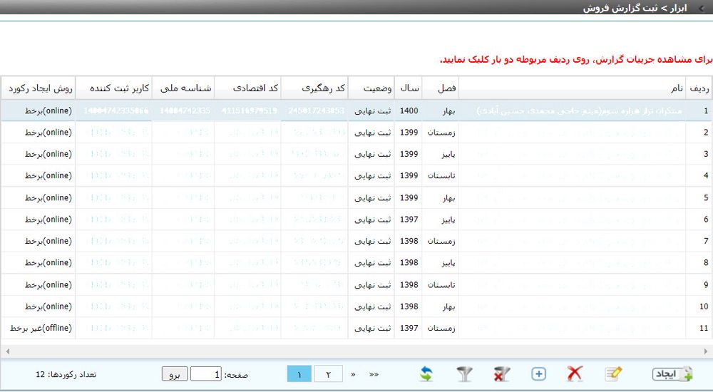 ویرایش گزارش فصلی